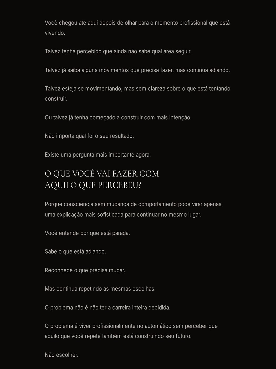 Etapa 2 — Onde você está agora